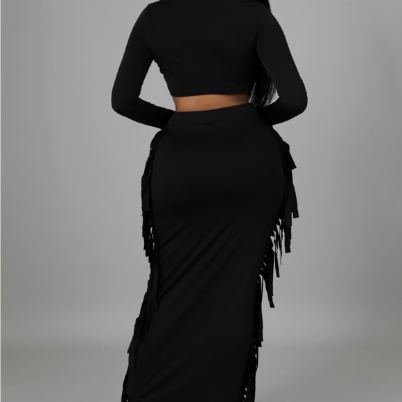 𝅺fringe Maxi Skirt - Picture 2 of 3